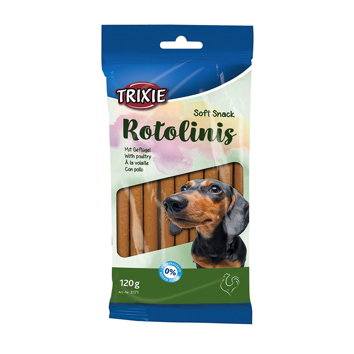 Ласощі для собак Trixie Soft Snack Rotolinis з м'ясом домашніх птахів, 120 г