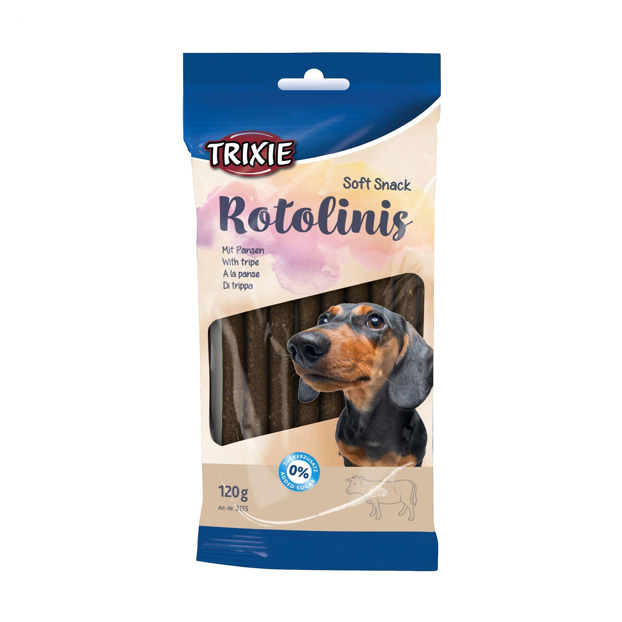 Ласощі для собак Trixie Soft Snack Rotolinis з шлунком, 120 г