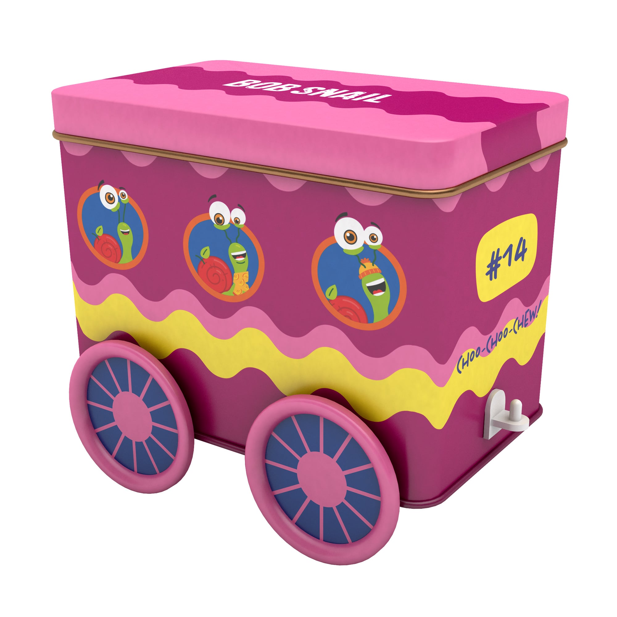Подарунковий набір Bob Snail Snack Track вагон 14 (роли, 8*10 г + мармелад, 3*9 г + іграшка, 1 шт + стікерпак, 1 шт + квиток, 1 шт + магніти, 3 шт)